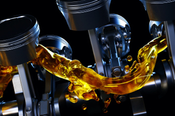 Oil in engine graphics image